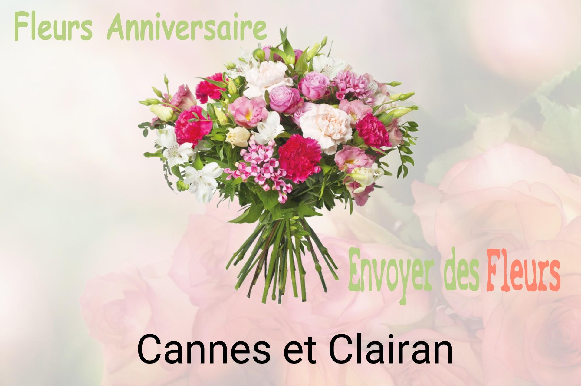 Bouquet de fleurs d’anniversaire livré à Cannes-et-Clairan