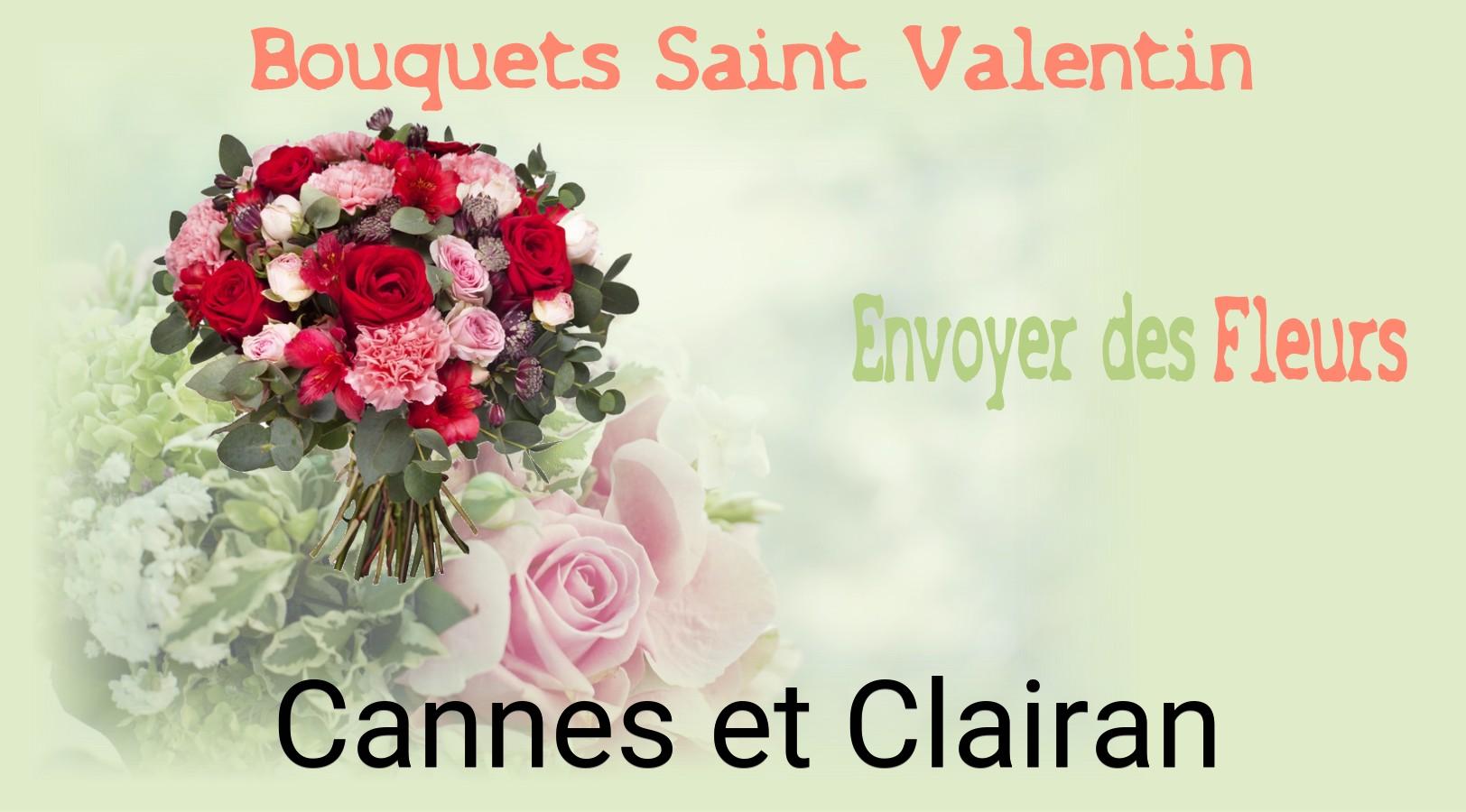 Roses de Saint-Valentin livrées à Cannes-et-Clairan